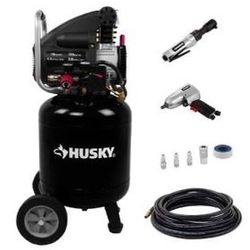 Husky 10 Gal. Portable Electric Air Compressor with Extra Value Kit