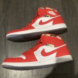 Jordan 1 Mid Barcelona Sweater Red Patent