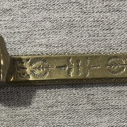 Antique Ottoman Persian Bronze Qalamdan Divit Scribe Pen Case Inkwell