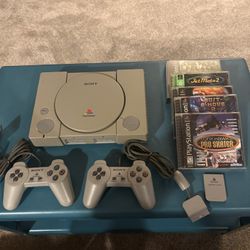 Original PlayStation PS1 With Games