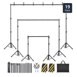 Backdrop Stand Kit - 6 Widths, 10x7.5ft Adjustable Background Stand