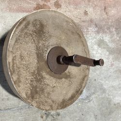 Antique Grinding Wheel with Handles