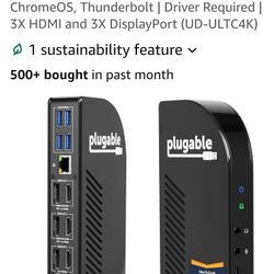 Plugable 13-in-1 USB-C Docking Station – 4K Triple Monitor, 100W PD (UD-ULTC4K)