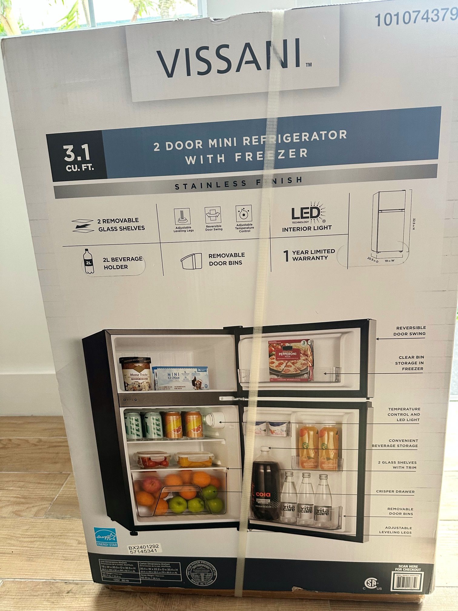 VISSANI Mini Refrigerator / Mini Fridge 