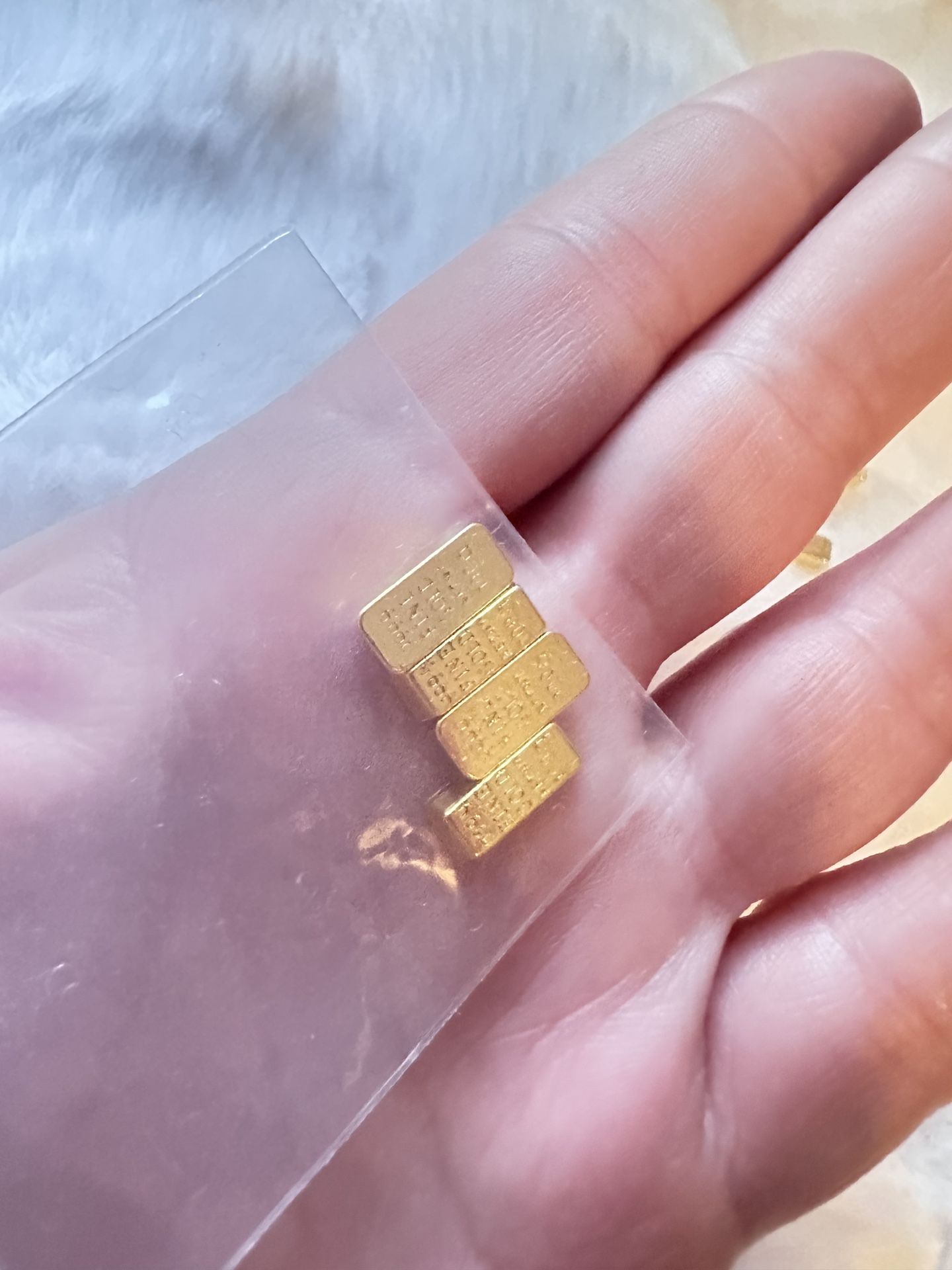 Tiny Gold Squares Coins