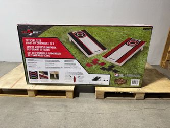 Brand New Backyard Hero Official Size LED Cornhole Set – Official Regulation Boards