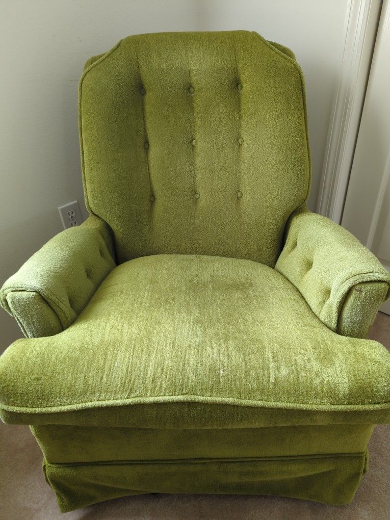 Vintage Green Rocking Chair