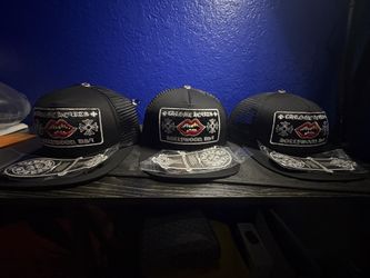 Chrome heart trucker hat