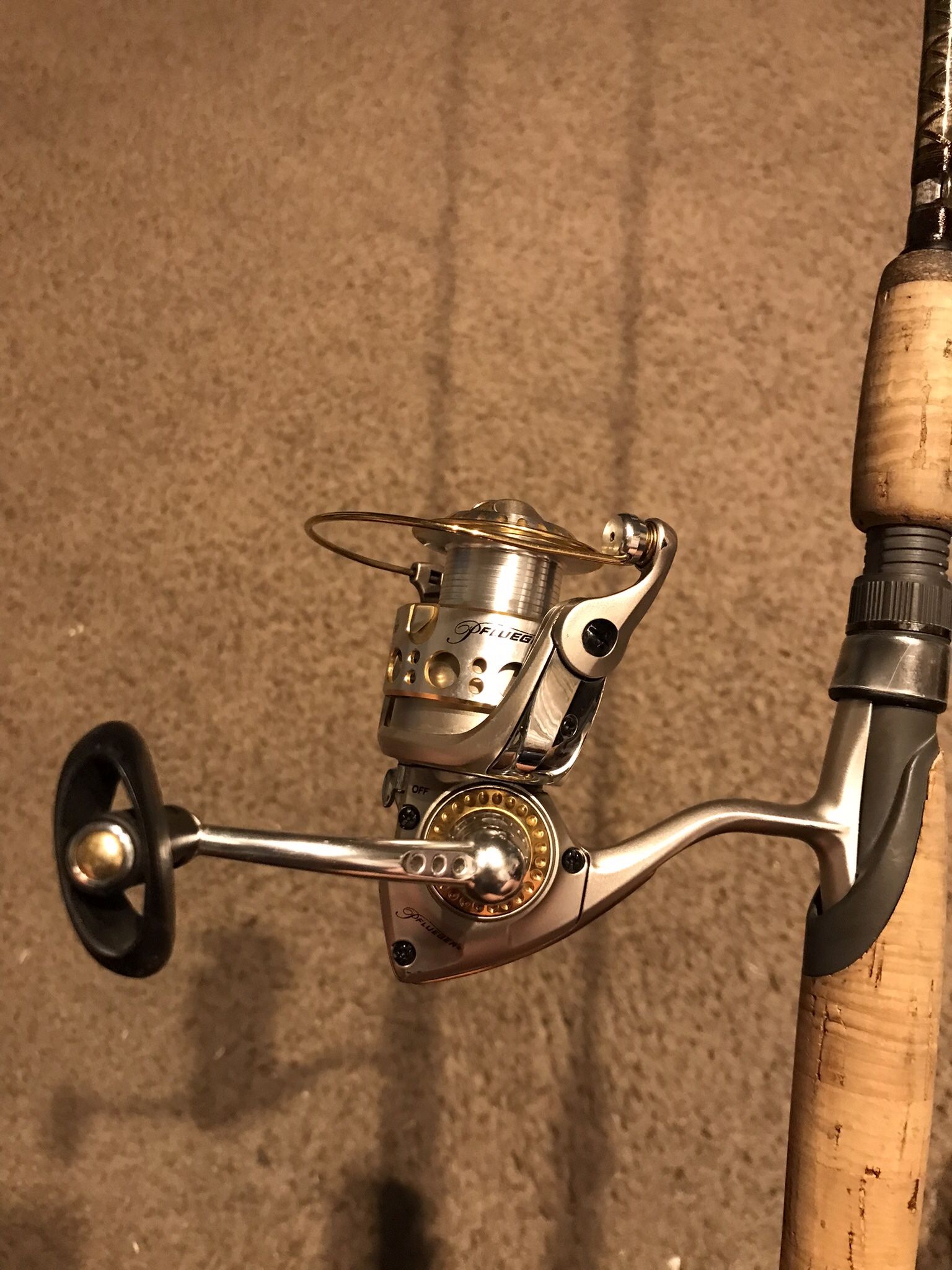 Pflueger supreme spinning rod and reel combo