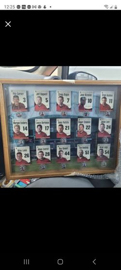 Houston astros 3d 2004-2006 team framed baseball card and coin plaque picture