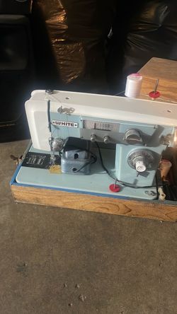 White sewing machine