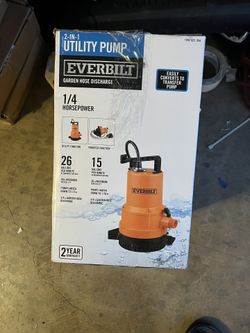 Everbilt 1/4 HP 2-in-1 Pump
