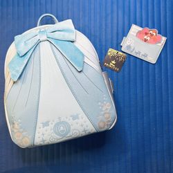 Loungefly Disney Cinderella Dress Mini Backpack and Matching Cardholder - Both NWTs  Wear something simple, but daring too. Inspired by Disney's Cinde