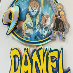 Demon Slayer Cake Topper