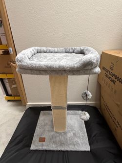 Cat Tree Scratching Post with Perch Bed