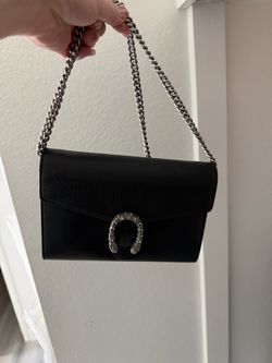 Gucci Dionysus Mini Black Leather Chain Shoulder Bag