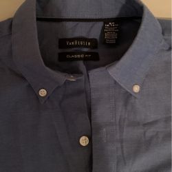Van Heusen Mens Classic Fit. Short Sleeved Dress Shirt 