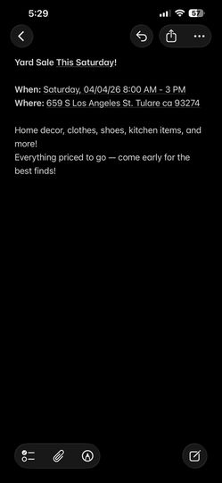 Yard Sale