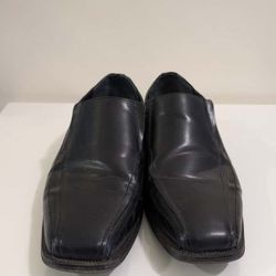 Alfani Men's Classic Leather Slip-on, Black, Size 13