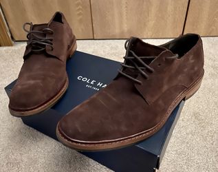 Cole Haan (size 12) Chestnut Suede Dress Shoes 