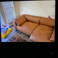 [Must Be G-Tomorrow] Leather Couch, LESS THAN A year-old