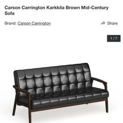 Carson Carrington Karkkila Brown Mid-Century Sofa