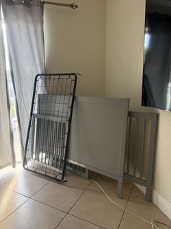 Grey crib