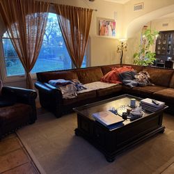 Living Room Couch L shaped  + Lounge Seat 