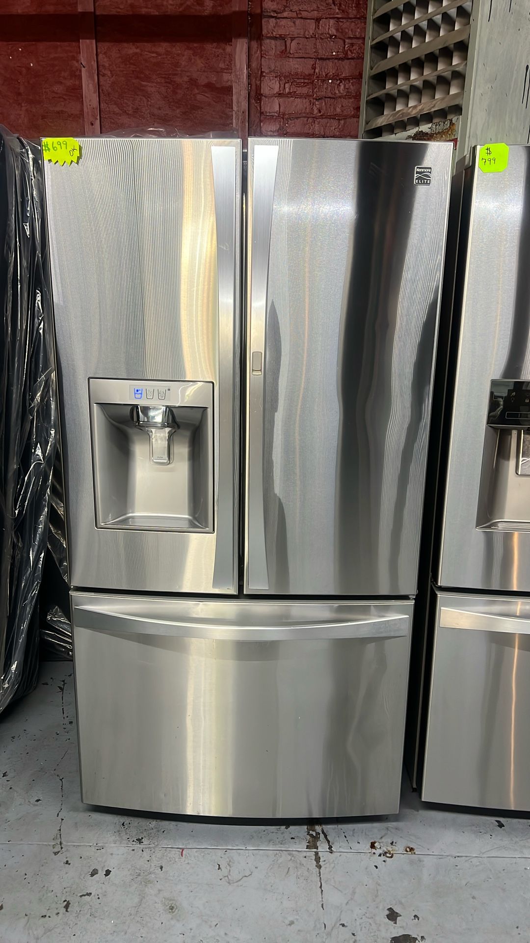 36”in Wide 68” Height Kennmore Elite Frige Use Like New