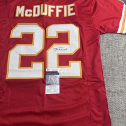 Trent McDuffie Signed Autograph Custom Jersey - JSA COA - Kansas City Chiefs