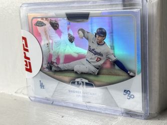 2024 Topps Ohtani 50/50 Stolen Base 21 Card #49 Refractor And Ohtani Jersey Pin New 