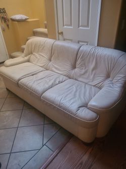 Leather couch
