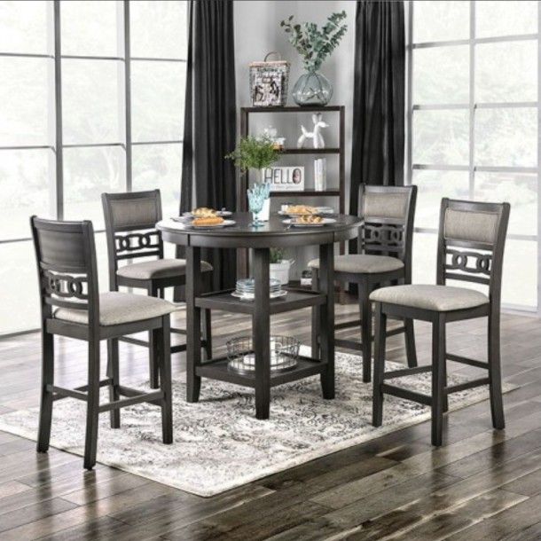 5 PC COUNTER HEIGHT DINING SET NEW IN BOX