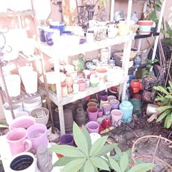 Ceramic Pots Many Colors Sizes