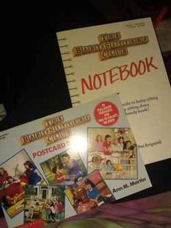 Baby sitters club notebook guide & Collectors postcard book