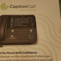 Caption Call Phone For Hearing, Visual Impaired.