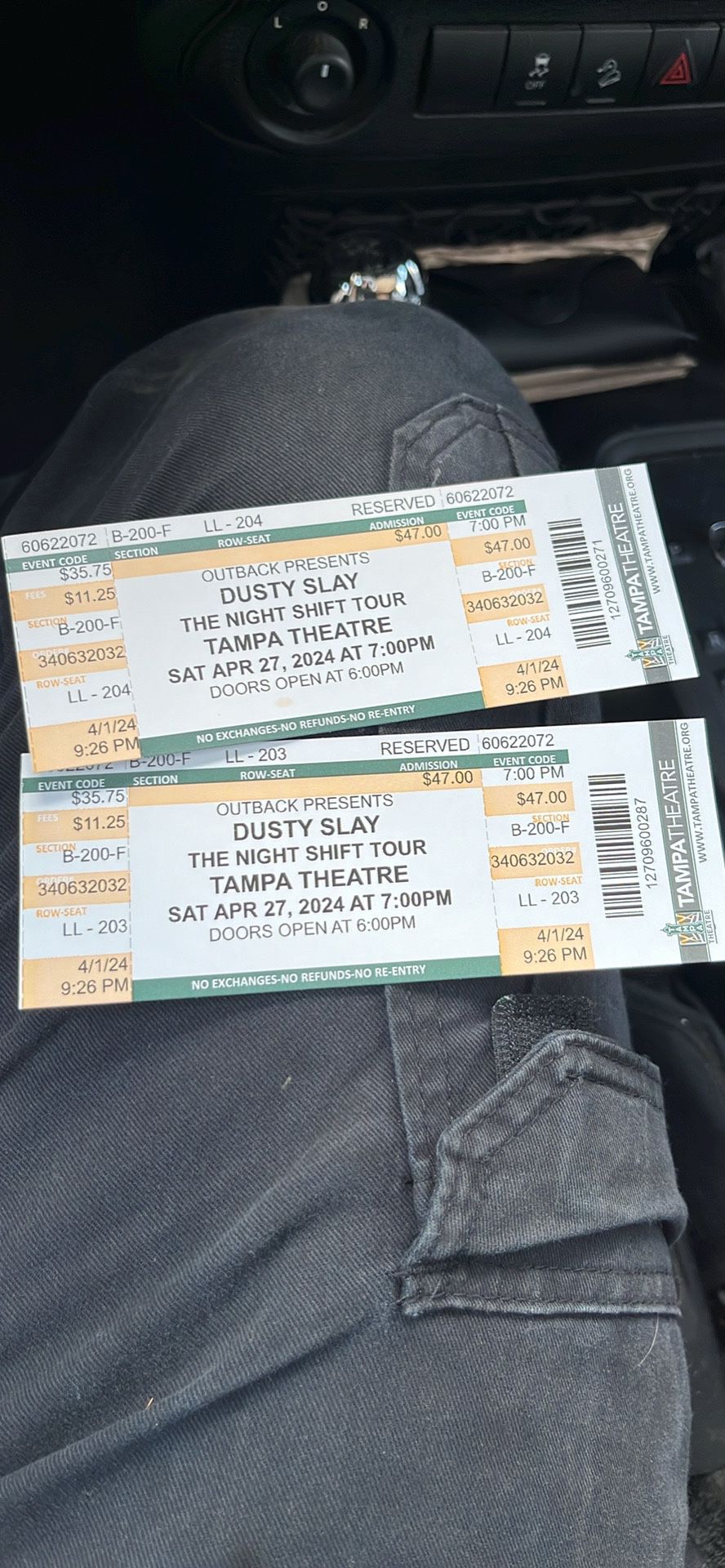 Dusty Slay Tickets
