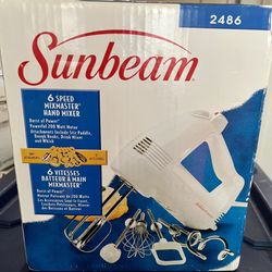 Sunbeam 6 Speed Mixmaster Hand Mixer