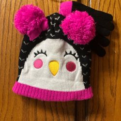 Girl Set Beanie And Gloves 