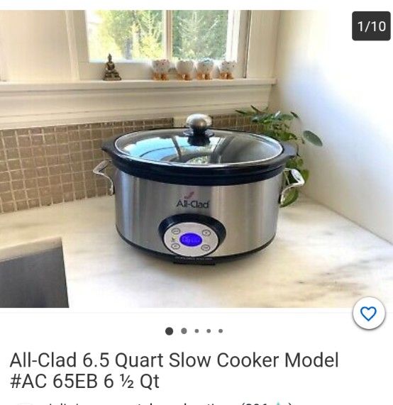 ALL-CLAD Slow Cooker 6.5Qt with Black Ceramic AC-65EB