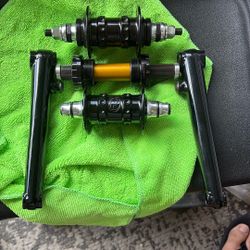 Profile Bmx Dual Drive Hubs And 175 crank Arms With Bottom Bracket