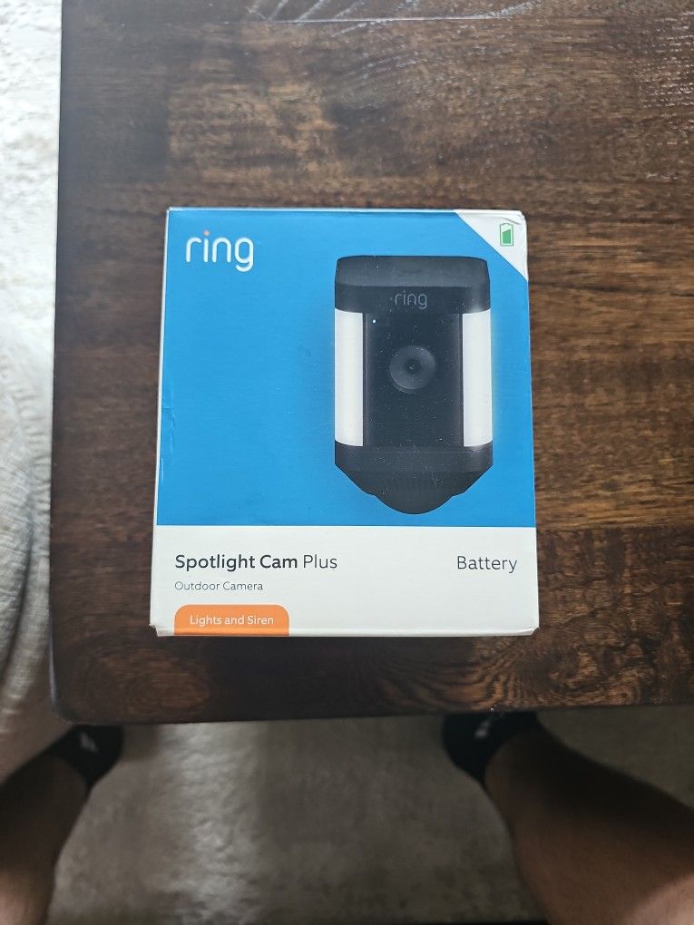 Ring Spotlight Cam Plus Black Camera