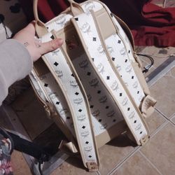 White Beige MCM Bag 
