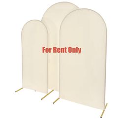 Gold metal arch stand