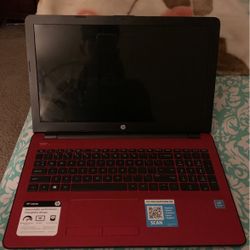 2018 Hp Red Laptop