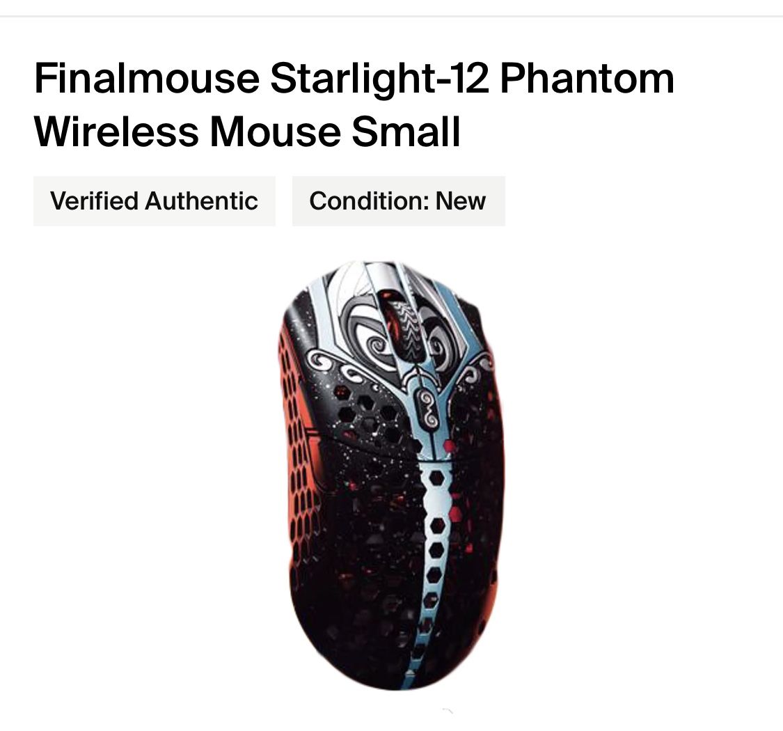 Finalmouse Starlight-12 Phantom Small マウス・トラックボール