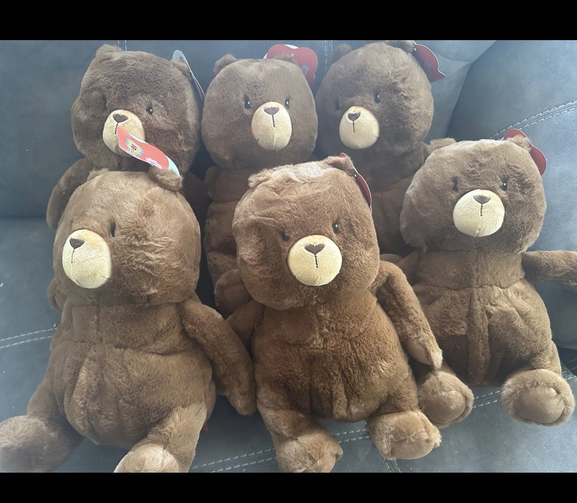 Gigglescape plush Brown Plush Teddy Bears case of 6