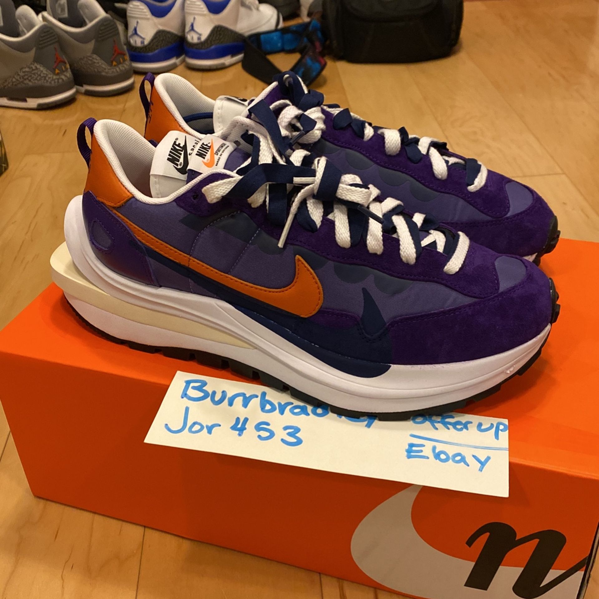Nike Sacai Vaporwaffle Iris Size