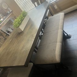 Dining Table With 4 Chairs And A Bench 