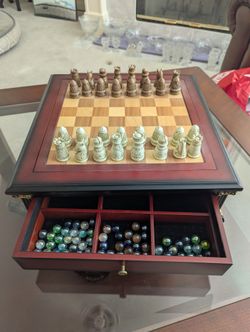 Wooden 7-in-1 Multi-Game Set with Chess, Checkers, and More